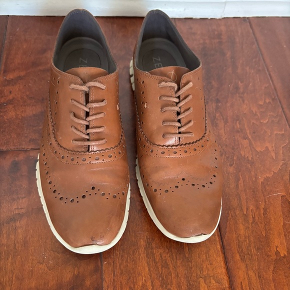 Cole Haan ZERØGRAND Wingtip Oxford STYLE #W14476 Women's Size 7.5 B Brown - Picture 2 of 9